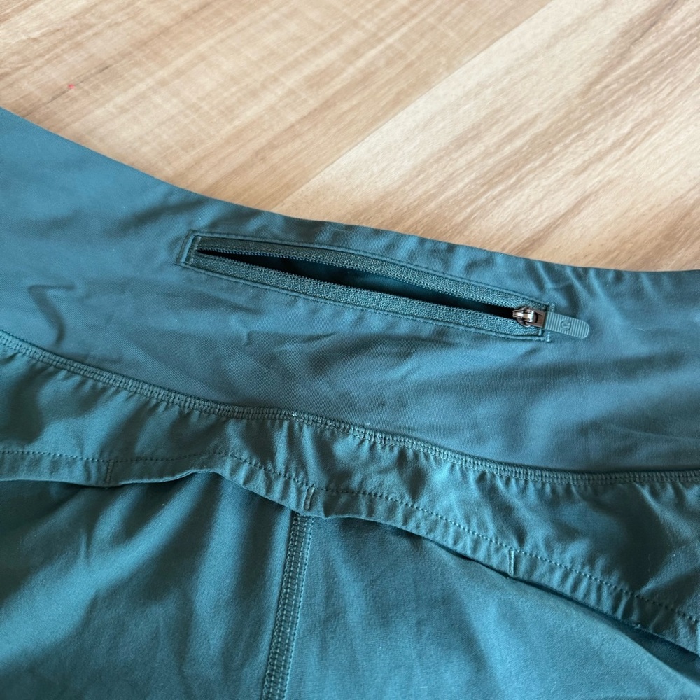 Lululemon Aquatic Green Speed Up  Shorts - Picture 6 of 9